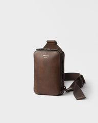 Prada Brique Antiqued Leather Bag