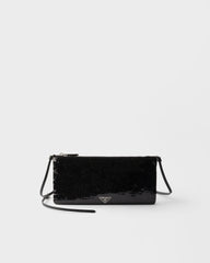 Small Satin And Sequin Shoulder Bag