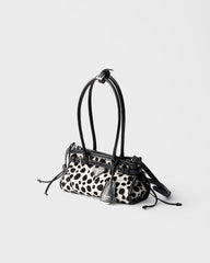 Prada Bonnie Small Printed Calf Hair And Leather Handbag