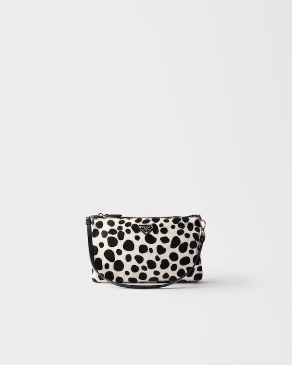 Printed Calf Hair Smartphone Pouch