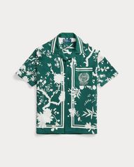 Wimbledon Linen-silk Camp Shirt