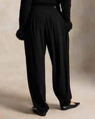 Pleated Crepe Jodhpur Trouser