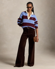 Striped Wool-Blend Rugby Jumper