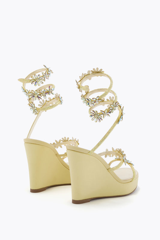 Kassie Yellow Wedge Sandal 105