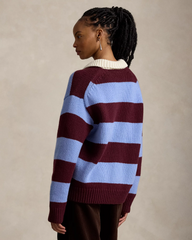 Striped Wool-Blend Rugby Jumper