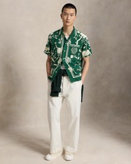Wimbledon Linen-silk Camp Shirt