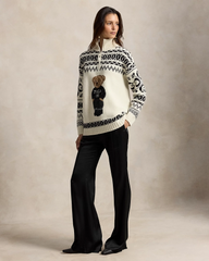 Ski Polo Bear Wool-Cashmere Quarter-Zip