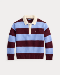 Striped Wool-Blend Rugby Jumper