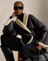 Shearling Wrap Jacket