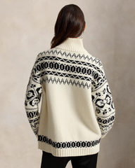 Ski Polo Bear Wool-Cashmere Quarter-Zip