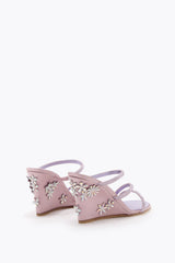 Eva Lilac Wedge Sandal 80
