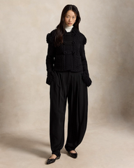 Pleated Crepe Jodhpur Trouser