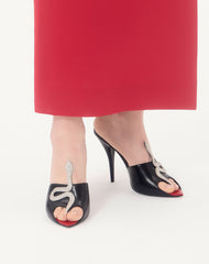 Coeur Vipère Kidskin Slide Sandal 105mm