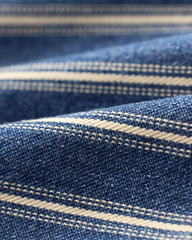 Indigo Striped Denim Trouser