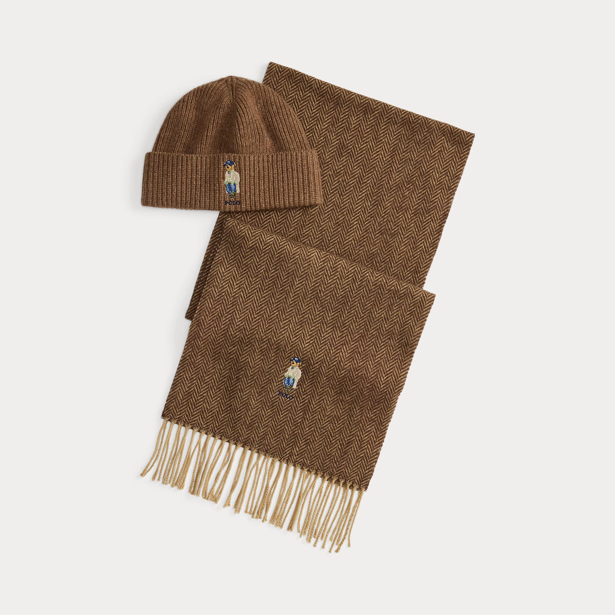 Polo Bear Wool Beanie & Scarf Gift Set