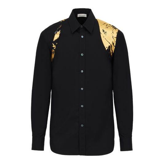 Men's Fold Harness Shirt in Black