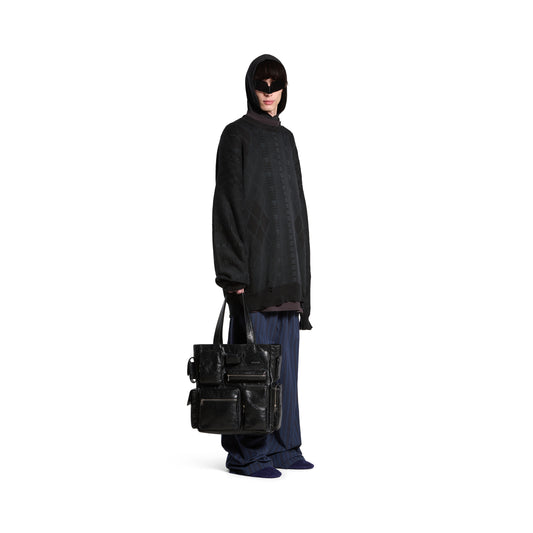 Men's Superbusy Tote Bag In Black