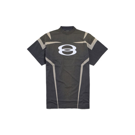 Unity Sports Icon Biker T-shirt Oversized In Black