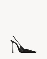 Vendome Slingback Pumps In Glazed Leather