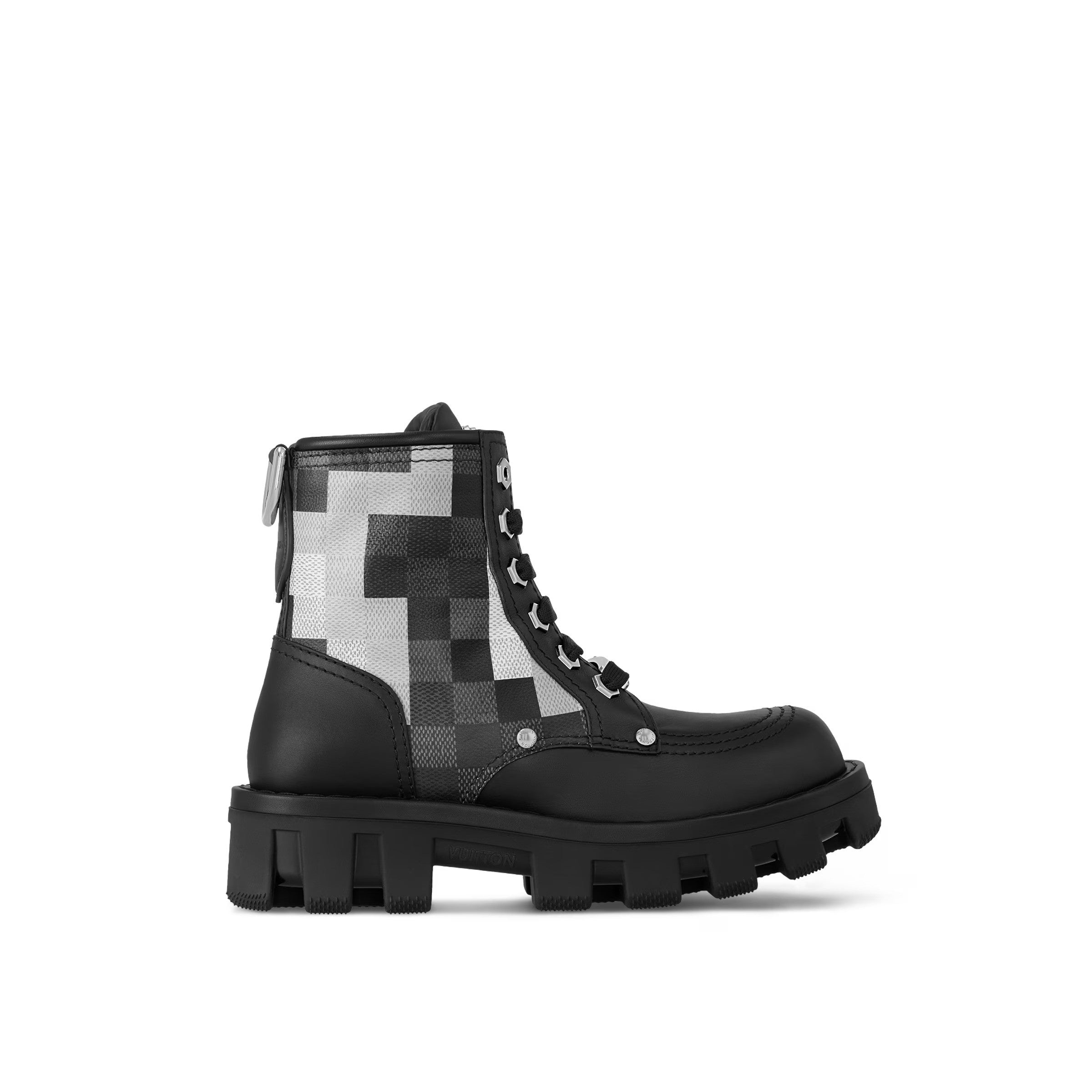 LV Checker Combat Boots