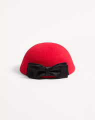 Vlogo Signature Hat In Lapin Fabric With Satin Bow