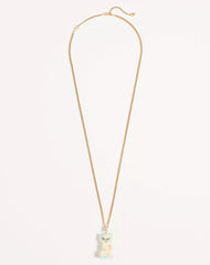 Le Chat De La Maison Necklace In Metal, Nylon And Swarovski® Crystals