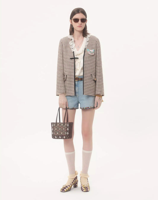 Valentino Garavani Nellcôte Mini Embroidered Shopping Bag