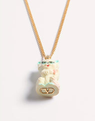 Le Chat De La Maison Necklace In Metal, Nylon And Swarovski® Crystals