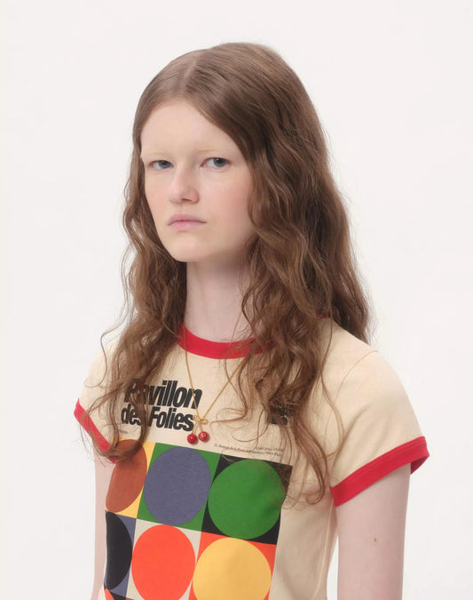 Cherryfic Metal And Enamel Necklace