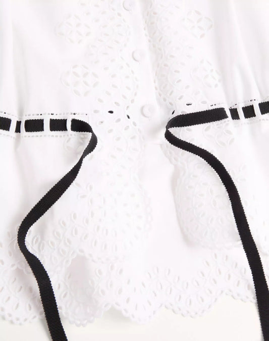 Embroidered Cotton Popeline Shirt