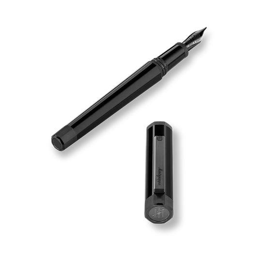 Otto Fountain Pen, IP Ultra-Black 18k Gold
