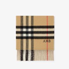 Reversible Check Cashmere Scarf