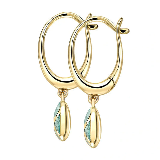 Forever Hoop Drop Earrings