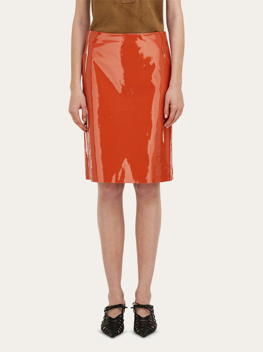 Patent Leather Pencil Skirt