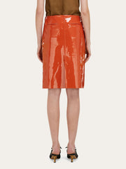 Patent Leather Pencil Skirt
