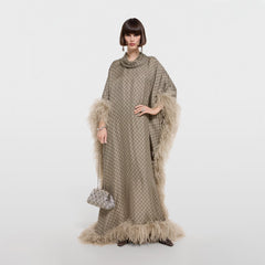 Printed Silk Twill Long Dress