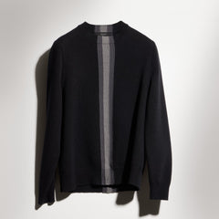 Knit Wool Sweater With Muted Web