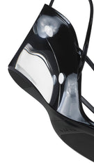 Invisible Thong Sandals In Patent Calfskin