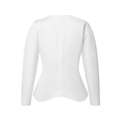 Asymmetrical Bib Blouse