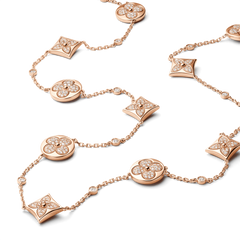 Color Blossom BB Sautoir, Pink Gold and Diamonds