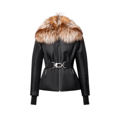 Fox Collar Belted Ski Jacket