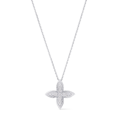 Idylle Blossom Pendant, White Gold and Diamonds