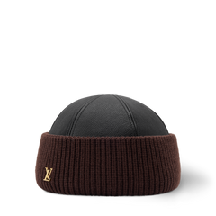 LV Arctic Leather And Knit Beanie
