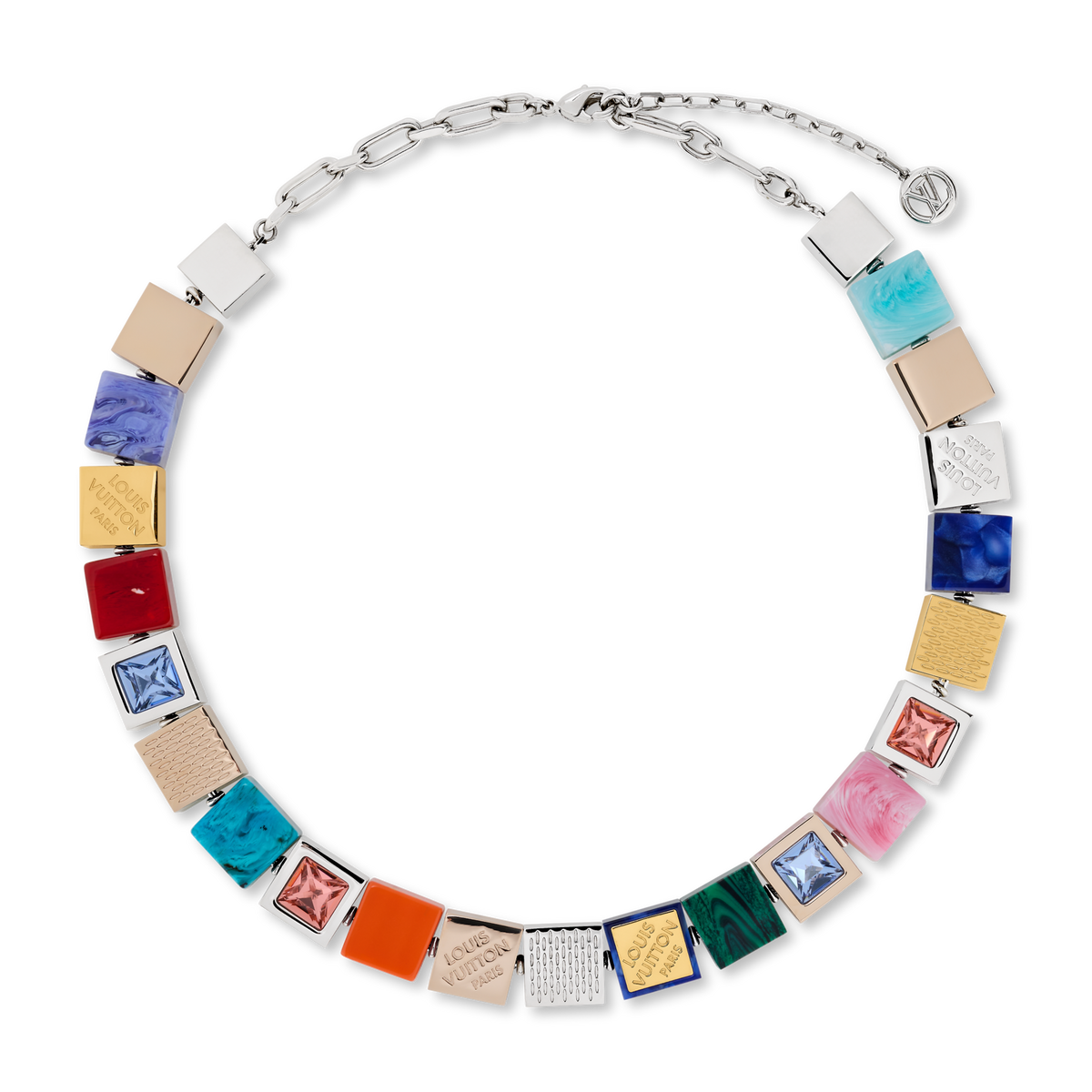 Lv Cube Necklace