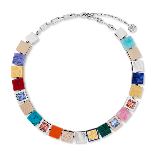 Lv Cube Necklace