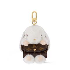 LV Cute Bunny Bag Charm