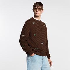 LV x The Darjeeling Limited Embroidered Long-Sleeved Crewneck