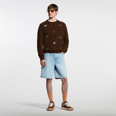 LV x The Darjeeling Limited Embroidered Long-Sleeved Crewneck