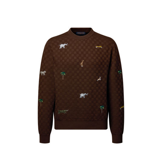 LV x The Darjeeling Limited Embroidered Long-Sleeved Crewneck