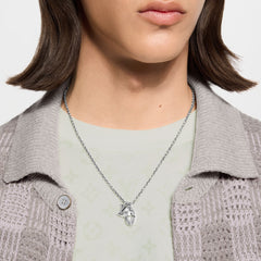 Monogram Flower Pendant